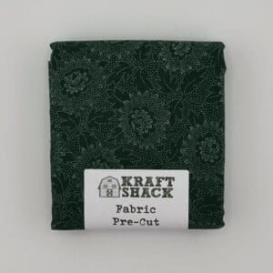Floral on Dark Green